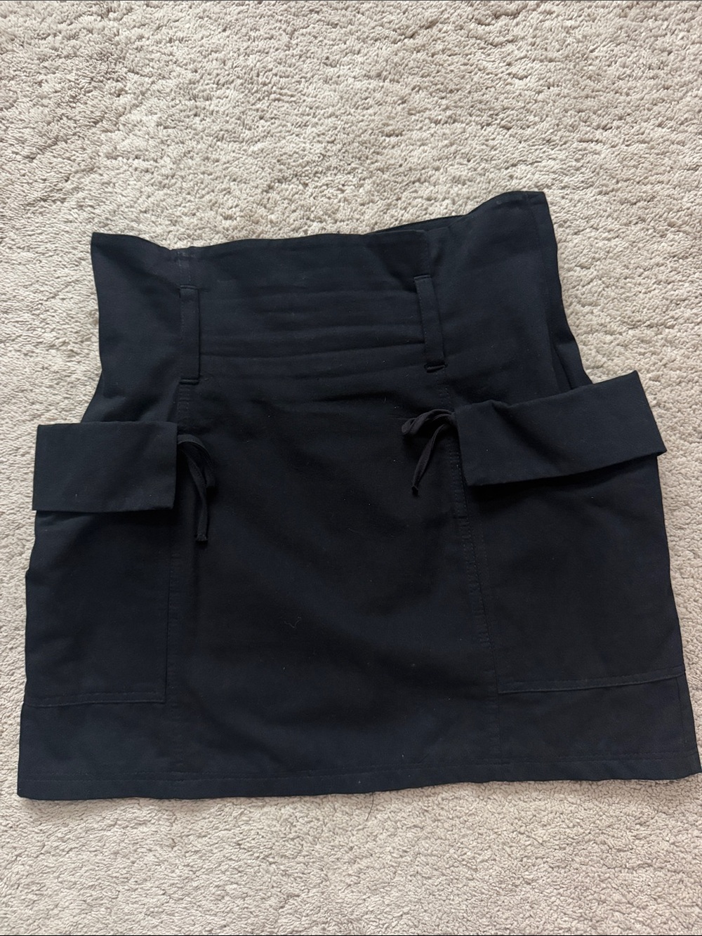 PrettyLittleThing Black Zip-Back Mini Skirt